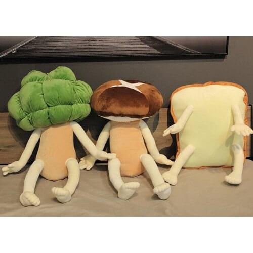 Funny toy vegetables Soft Plush toys Stuffed toy sandwich Comfortable chair cushion Lovely toy pillow Sleep toy cushion