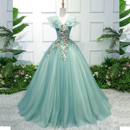 Purple Quinceanera Dresses Off The Shoulder Prom Dress Ruffles Flowers Sweet 16 Masquerade Ball Gowns Luxury Ball Gown