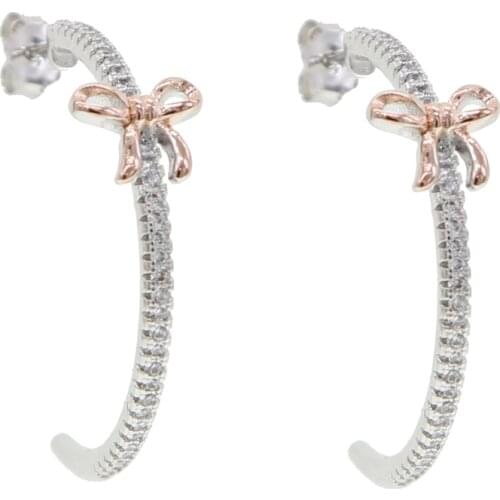 Fashion Jewelry gold bow Earrings Cute Bowknot long bar For Women Shiny Crystal Wedding Elegant earrings