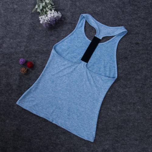 Womens Sports Tank Tops 2019 New Women Summer Casual Solid Sleeveless O-Neck Backless Sports Tank Tops