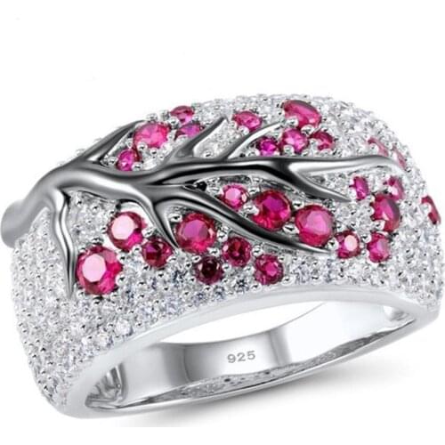 1 Piece Creative Fine Plum Ring Fashion Trend Branches Decoration Jewelry Charm Temperament Womens Gift Beautiful