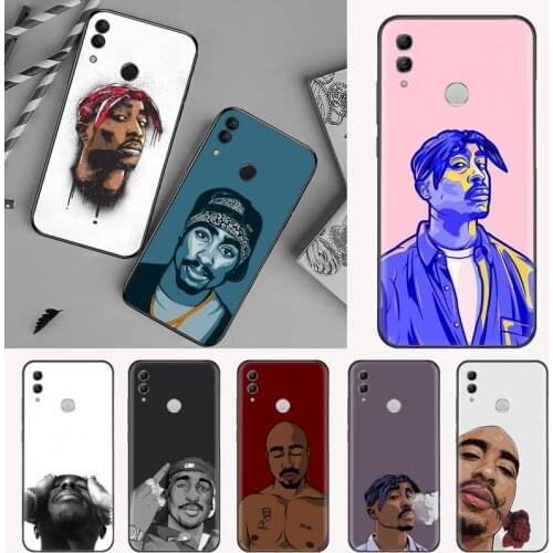 2Pac Makaveli Tupac Amaru Shakur Phone Case For Huawei Honor view 7a5.45inch 7c5.7inch 8x 8a 8c 9 9x 10 20 10i 20i lite pro