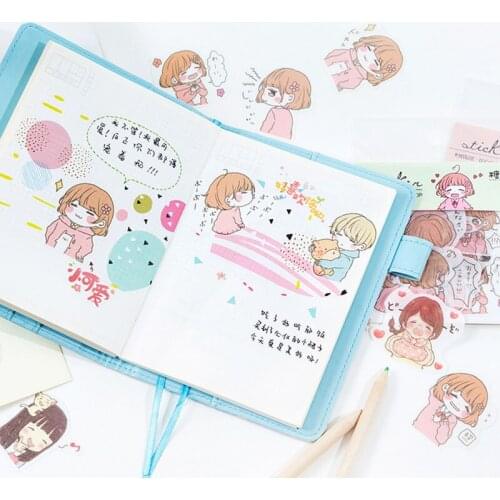 40pcs/lot w57 Kawai Girl Set Lovely Masking Student Supply Dairy Photo Notebook Scrapbooking w33 Stationery Sticker