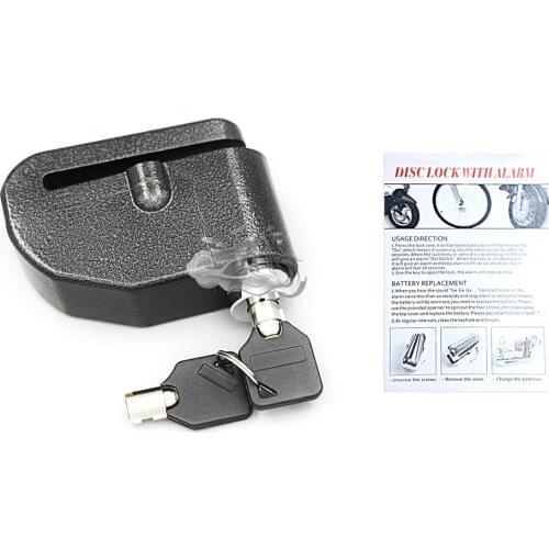 7mm Motorbike Motorcycle Scooter Loud Sturdy Wheel Disc Brake Lock Security Anti Thief Alarm 2 Keys Waterproof New