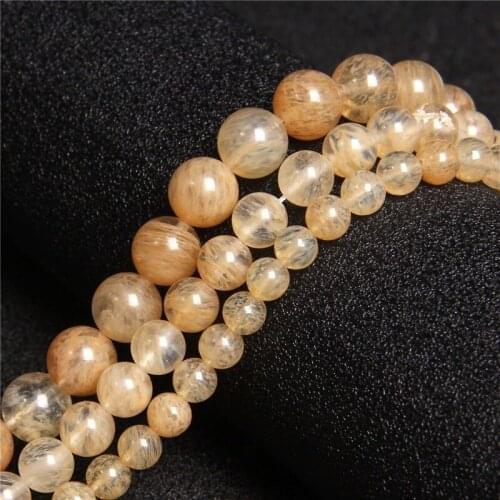 Watermelon Tea Naural Loose Spacer Beads 4/6/8/10 Mm for Jewelry Making DIY Bracelet Gift