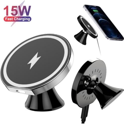 Wireless Car Charger Mount Fast Charging Holder For IPhone 12 Mini Pro Max Samsung S20 Xiaomi Huawei Fast Charging Phone Holder