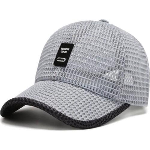 2021 Mens Mesh Baseball Cap Breathable Summer Caps Dad Hat Outdoor Snapback Cap