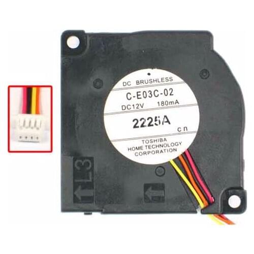 C-E03C-02 DC 12V 180MA 4-wire 45x45x10mm Server Square Fan
