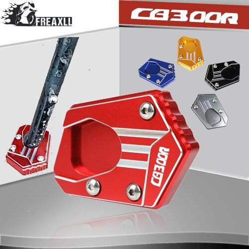 CB300R Motorcycle Kickstand Side frame base Stand Enlarge Extension Pad For HONDA CB 300R CB300 R 2017 2018 2019 2020 2021