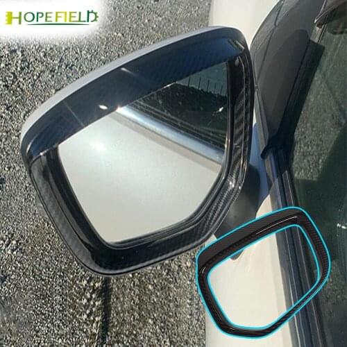 For mitsubishi Eclipse cross Rearview mirror cover frame rain shield wing mirror guard abs carbon fiber accessories car style