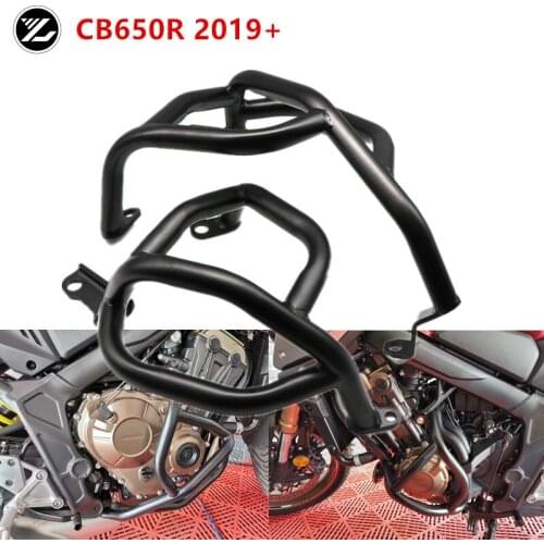 Motorcycle Black Engine Highway Crash Bar Bumper Guard Protector Left Right for 2019-2020 Honda CB650R CB 650R CB 650 R 19 20
