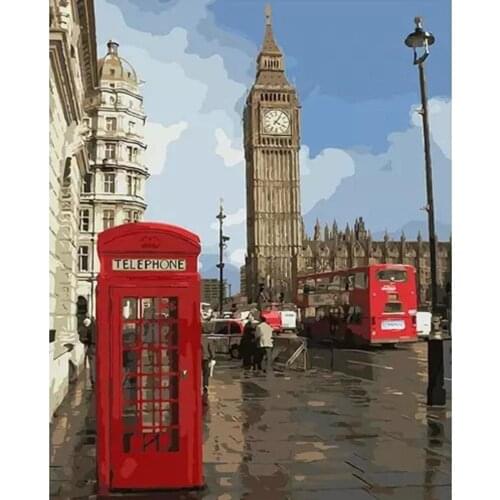 London Painting Home Decor Art Canvas Poster Wall Art Print Nursery Painting Nordic Decor Picture Kid Bedroom Cuadros