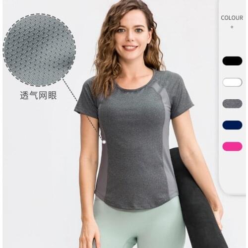 Aipbunny Compression Yoga Shorts Sleeve Shirt Fitness Women Sport Tank Tops Athletic T Shirt Gym Running Clothes WT02216