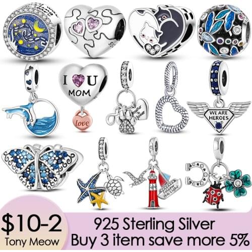 HOT SALE 925 Sterling Silver Sparkling Family Tree Dangle Charm Beads Fit Original Pandora Bracelet Pendant Necklace Jewelry