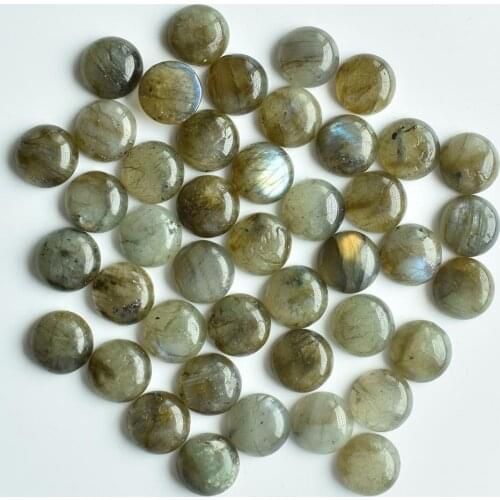 Fashion natural spectrolite 12mm round shape CABOCHON beads for jewelry accessories making free Wholesale 50pcs/lot
