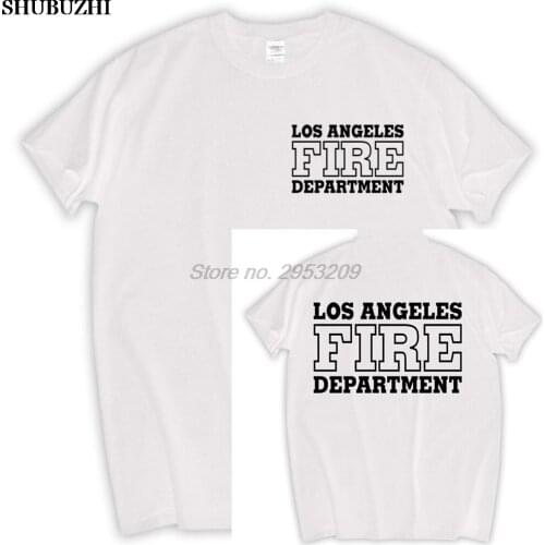 New LAFD Los Angeles Fire Department Search and Rescue San Andreas Movie MEN T-shirt MALE TOP TEES