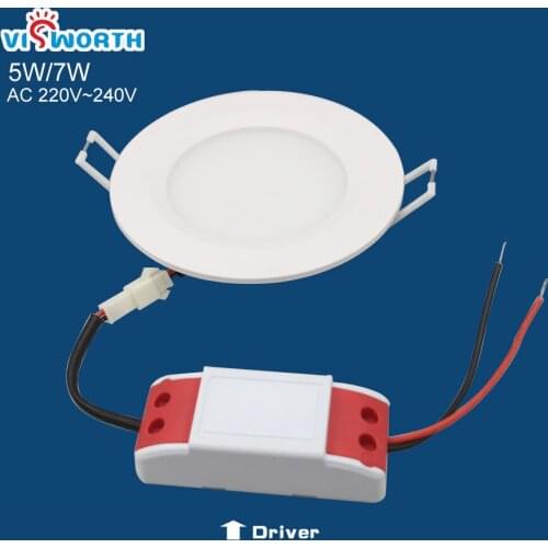 Free shipping LED panel round Light 3W 5W 7W AC 96-265V 83mm 350lumen smd 2835 led ceiling light downlight warm white/cool white