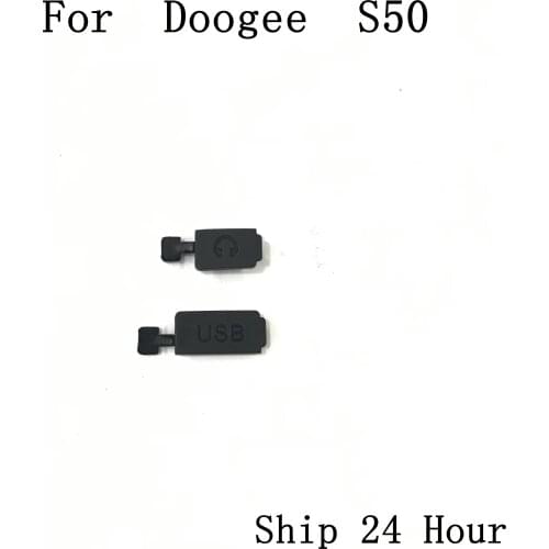Doogee S50 Used Earphone Interface Rubber Stopper+USB Interface Rubber Stopper For Doogee S50 Repair Fixing Part Replacement