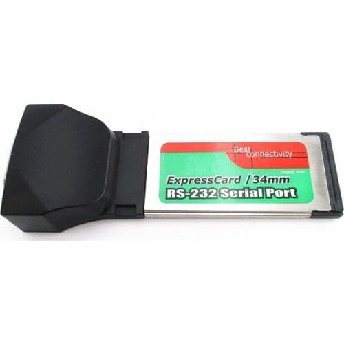 RS232 DB9 Serial I/O Port to PCMCIA Express Card 34mm Adapter Laptop PC Notebook