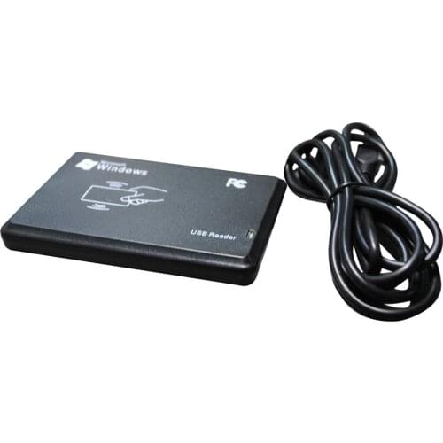 13.56mhz MF1 card rfid reader + 2 pcs ic card,, wiegand 26, usb2.0 interface, driver free, IEC14443A