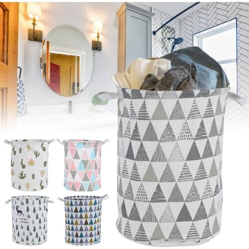 Waterproof Storage Bag Household Dirty Laundry Basket Folding Clothing Storage Bucket Clothes Toys Organizer