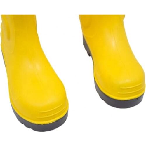 PVC safety working boots with steel toe and mid-sole food rain boots