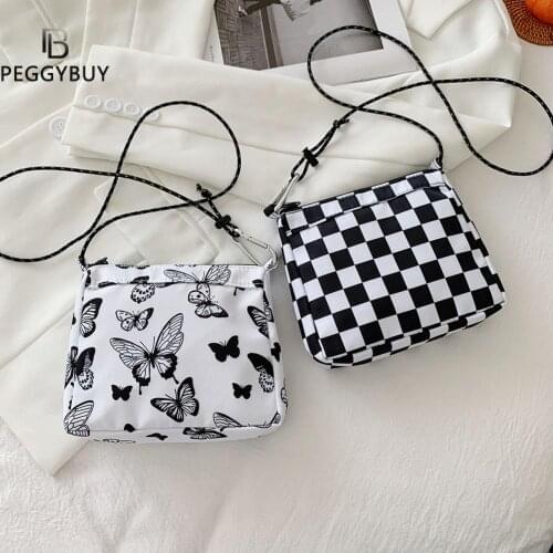 Women Printing Crossbody Bag Shoulder Messenger Vintage Casual Purse Handbags New Collection Korean Style Female Tote