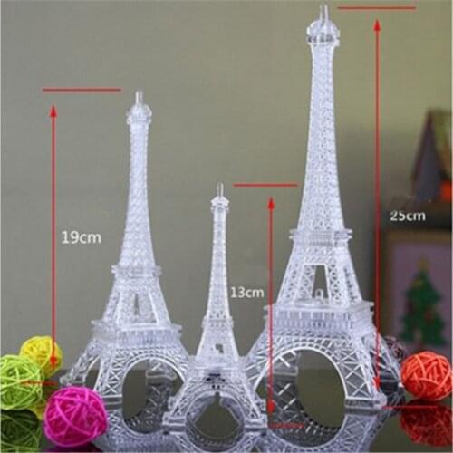 2020 1pc Eiffel Tower LED night light discoloration romantic bedroom party proposal coffee shop decoration birthday gift