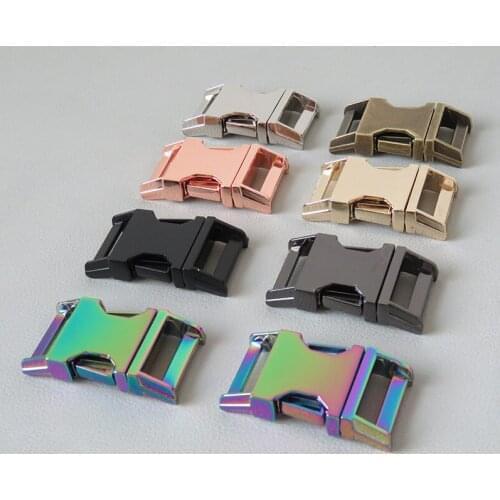 20Pcs/Lot Wholesale 20mm Strap Metal Side Release Buckle For Paracord Dog Cat Collar Sewing Diy Accessories Belt Breakaway Clasp