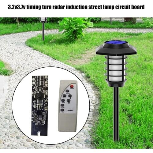 3.2V 3.7V Solar Charging Circuit Board Night Light Induction Control Sensor Module Circuit Board Street Lamp Radar Body Sensor