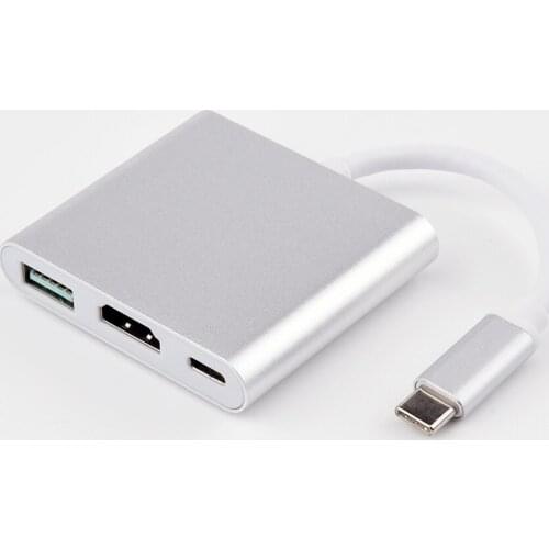 3 in 1 Type C To Hdtv+Usb3.0 Cable Adapter hub Best Selling Multi-Port Cable 4K