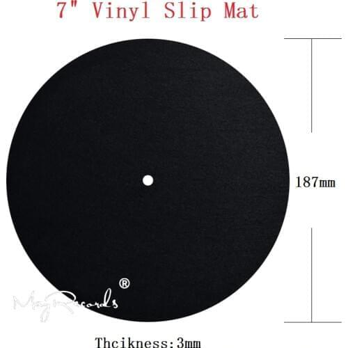 7inch Vinyl Mat Anti Static Felt Mat for Phonograph Turntable Vinyl Record