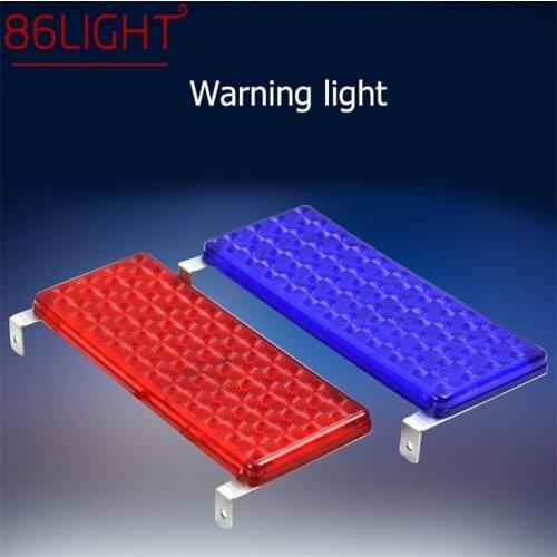 86LIGHT Indicator Lights 12V High Brightness Car Tail Security Warning Light One For Two LED Double Color Flashing Light