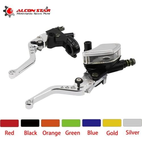 Alconstar CNC Motorcycle adjustable Handle Hydraulic Master Cylinder Clutch Pump Lever Fit CRF KLX YZF RMZ Dirt Bike Motocross