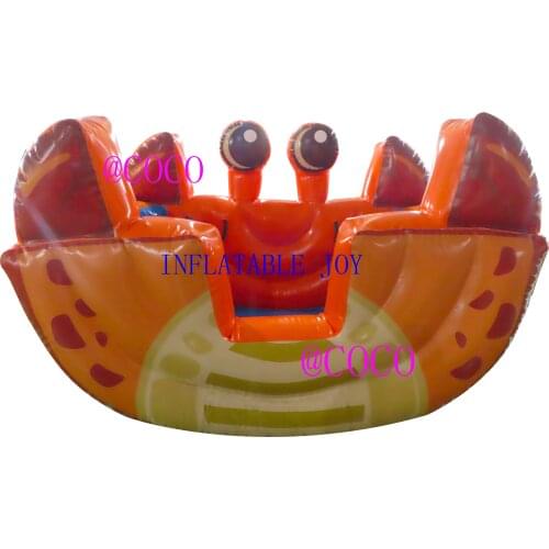 Free shipping to door! 2021 newest inflatable boat, airtight crab seesaw, swing boat inflatable for kids and adults