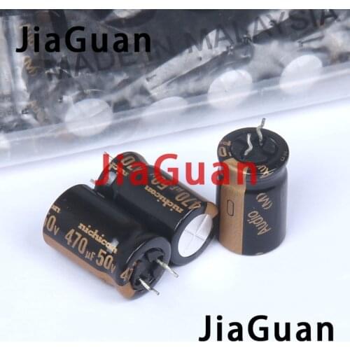 20pcs NICHICON audio 50V470UF 12.5x20MM electrolytic capacitor 470uF/50v 85 degrees 470uf 50v AUDIO