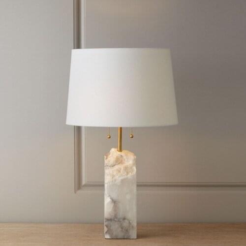 Europe nordic iron crystal study lamp bedroom lamp living room lamp