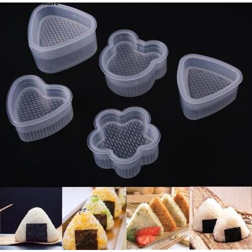 Bear/Heart/Flower Sushi Mold DIY Sushi Maker Onigiri Rice Mold Kitchen Sushi Making Tools Accessories Japanese Cuisine Rice Ball