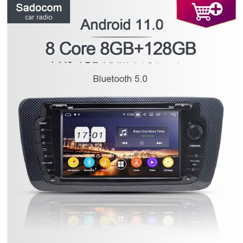 IPS DSP PX6 TDA7851 Android 10.0 4GB+64G ROM 6Core Car DVD Player GPS RDS autoradio wifi Bluetooth 5.0 For SEAT IBIZA 2009-2013