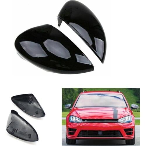 Wing Side Mirror Cover Rearview Mirror Cap Fit For 2014-2018 VW Golf 7 GTI MK7 Car Accessories Replacement