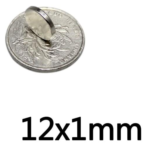 20/50/100pcs 12x1mm Thin Circular Powerful Magnets 12mmx1mm Neodymium Disc Magnet 12x1mm Permanent NdFeB Magnets 12*1mm N35