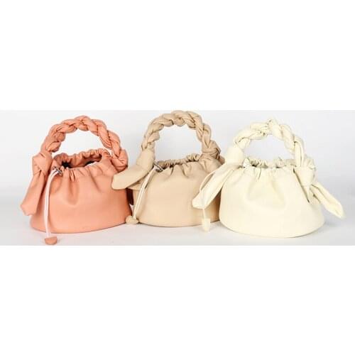 Fashion Female Shoulder Bags PU Leather Large Capacity Messenger Bucket Bag Luxury Designer Women Shopping Handbag