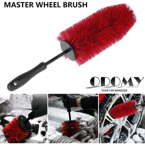 ODOMY Brand 18" Long Master Wheel Brush Auto Detailing Tools Cleaning Brushes For Car Tire,Rims,Chrome,Spokes