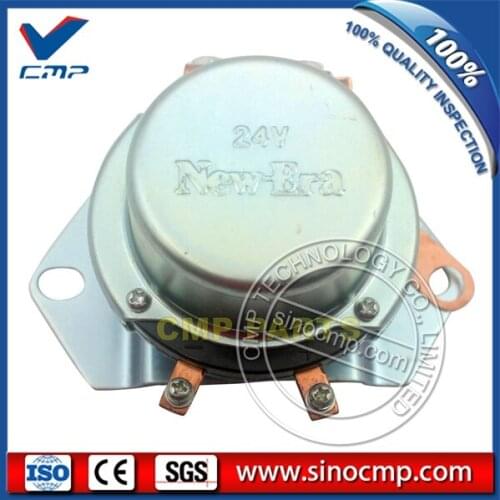SINOCMP BR266 Negative Electrode Relay, 24V Battery Switch 08088-10000 for Komatsu PC80-3 Excavator
