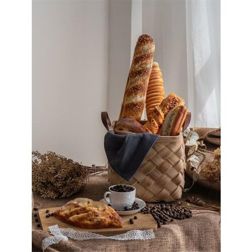 Fake simulation bread model french baguette Danish pastry toast bagels croissant sesame Garlic butter clap brash Oat bread props