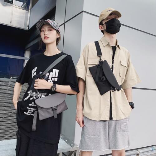 Simply Crossbody Bags Lady Chain Travel Small Handbags Nylon Solid Color Simple Messenger Bag for Women 2020