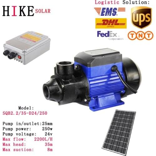 Hike solar equipment 24V solar pumping system with synchronous motor solar powered water pump Model: SQB2.2/35-D24/250