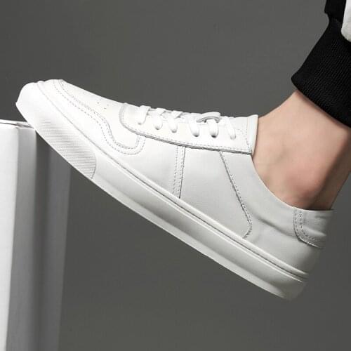 Sport casual leather causal leisure mens sports on breathable hot mens fashion spring summer casuales zapatos shoes black para