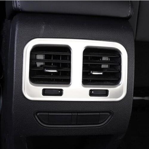 Tonlinker Interior Car Back Air Vent Cover Stickers for Haval F7/F7X 2018-19 Car Styling 1 PCS Stainless steel Cover stickers
