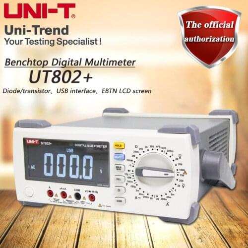 UNI-T UT802+ Manual Range Benchtop Digital Multimeter Full Range Overload Protection Electronic Maintenance Multimeter